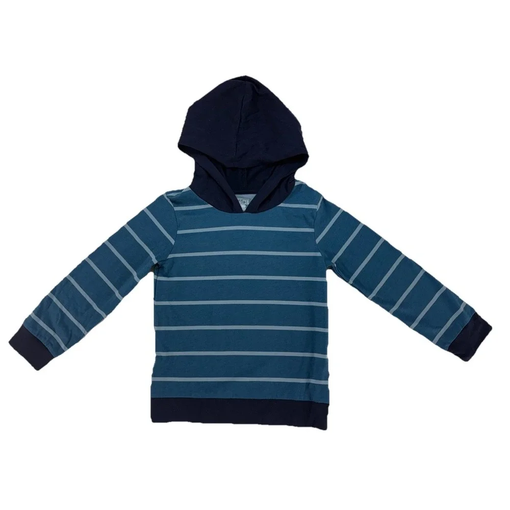 The Children's Place 5T Toddler‎ Hoodie Green And Blue Striped Long Sleeve NWT